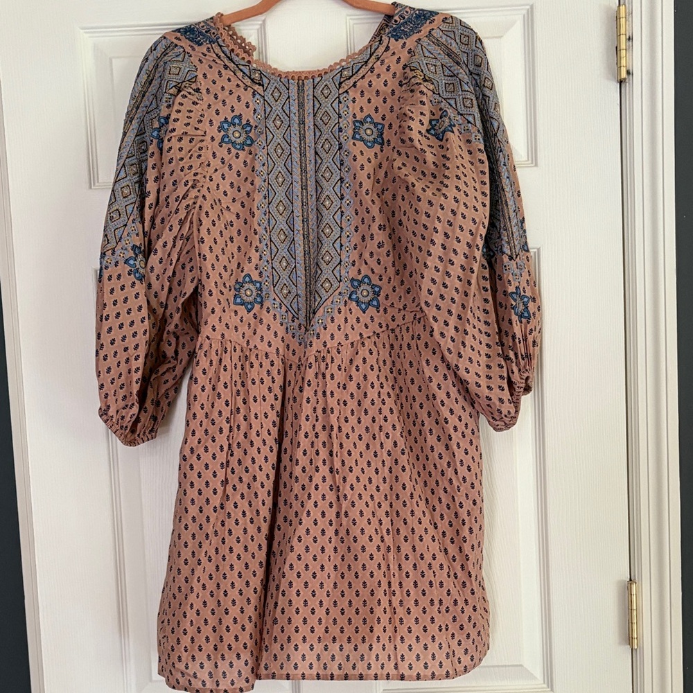Anthropologie short boho dress